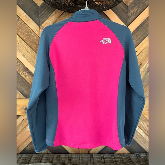 The North Face Womens TKA Stretch Jacket Size M Pink Blue Full Zip Polyester - Picture 7 of 8